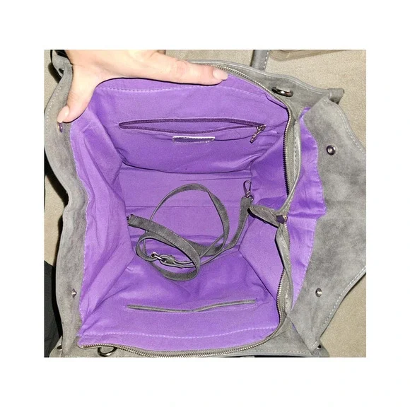 26 Basketweave leather crossbody/tote by Shiraleah Chicago - Picture 5 of 5